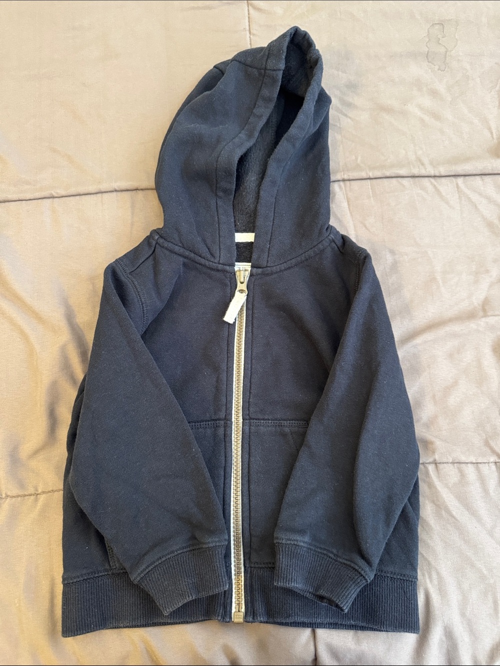 Classic Carters Kids Zip-Up Hoodie - Black